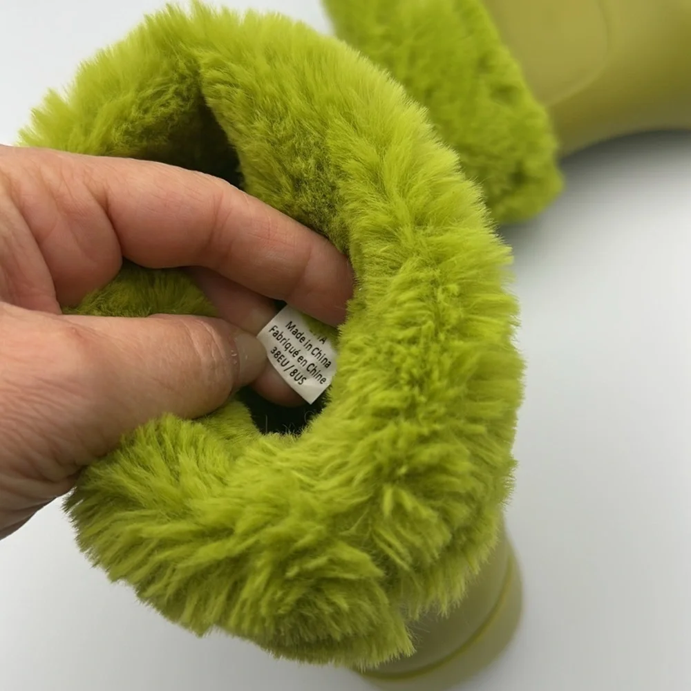 NOIZE Etta vegan rain boots Lime Green EU38